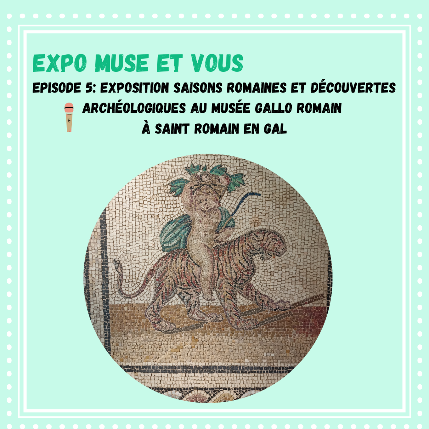 Découverte archéologique et exposition Saisons romaines au Musée gallo romain St Romain en Gal episode artwork